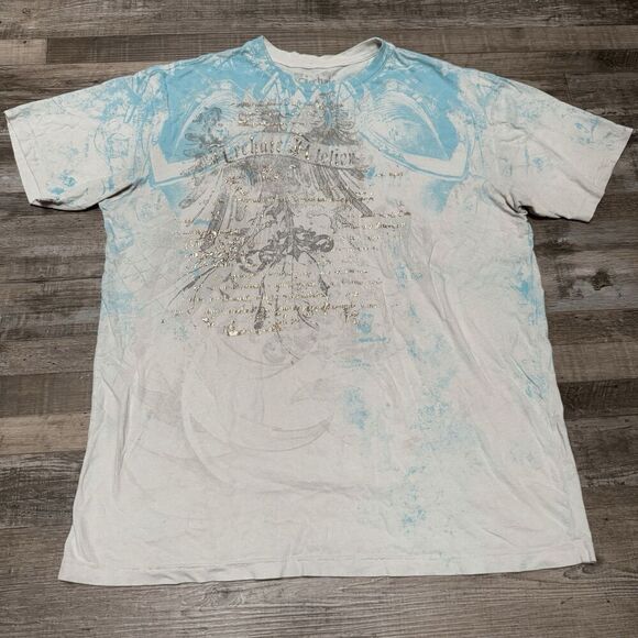 Vintage Y2K Archaic Cyber Aop T-shirt Men’s Size XXL - Picture 1 of 7